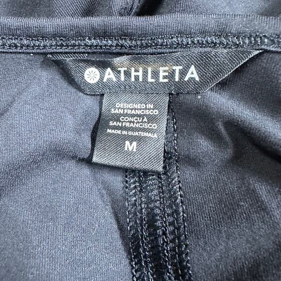 Athleta Women's Essential Tee Dress Black Size Medium New With Tags Condition - Picture 5 of 12